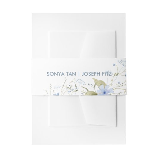 花のウェディング招待状 ベリーバンド 招待状ベリーバンド (正面例)