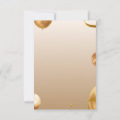 花のウェルカムカード 招待状 (裏面)