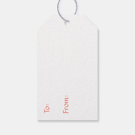 花のウサギ女の子の赤ちゃんシャワー ギフトタグ (裏面)