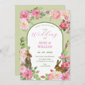 花のウサギ セーブザデート (正面/裏面)