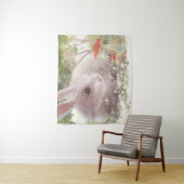 花のウサギ タペストリー (インサイチュ)