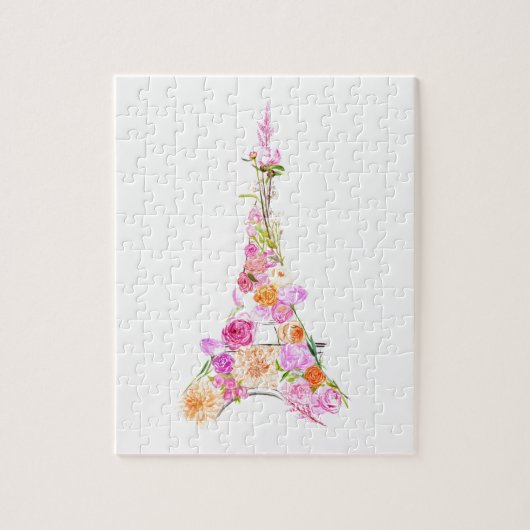 花のエッフェル塔 ジグソーパズル (縦)