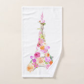 花のエッフェル塔 バスタオルセット (ハンドタオル)