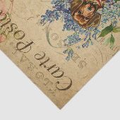 花のエフエメラダックシュント犬のバスケット切り離し 薄葉紙 (詳細)