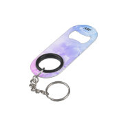 花のエレガントなマクロ写真のピンクのラベンダー キーホルダー栓抜き (裏面アングル)