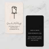 花のエレガントアイコン 名刺 (正面/裏面)