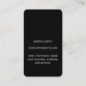 花のエレガントアイコン 名刺 (裏面)