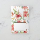 花のエレガント サンキューカード (内部)