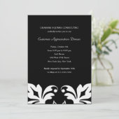 花のエレメントを使った法人/ビジネスパーティーの招待状 招待状 (スタンド正面)