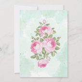 花のエンゲージメント招待状 招待状 (裏面)