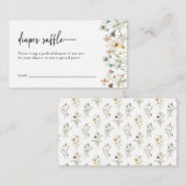 花のオムツくじ エンクロージャーカード (正面/裏面)