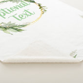 花のオリーブの木の枝 シェルパブランケット (3/4)