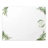 花のオリーブの木の枝 ノートパッド (正面)