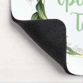 花のオリーブの木の枝 マウスパッド (コーナー)