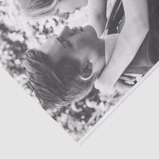 花のオーバーレイ付きゴールド バナー あなただけの写真を追加 薄葉紙 (詳細)