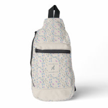 花のカスケード（青とピンク）