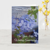 花のカスタマイズ20周年結婚記念日 カード (黄色い花)