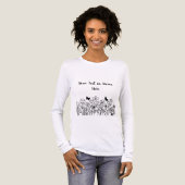 花のカスタムテキスト トライブレンドTシャツ (正面全体)