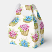 花のカップケーキ ギフトボックス フェイバーボックス (裏面サイド)