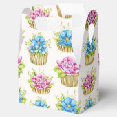 花のカップケーキ ギフトボックス フェイバーボックス (オープン)