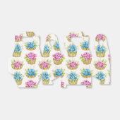 花のカップケーキ ギフト ボックス (折り畳みなし)