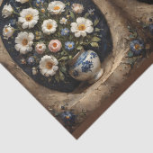 花のカップルポット2ドアのキャビネット 薄葉紙 (詳細)