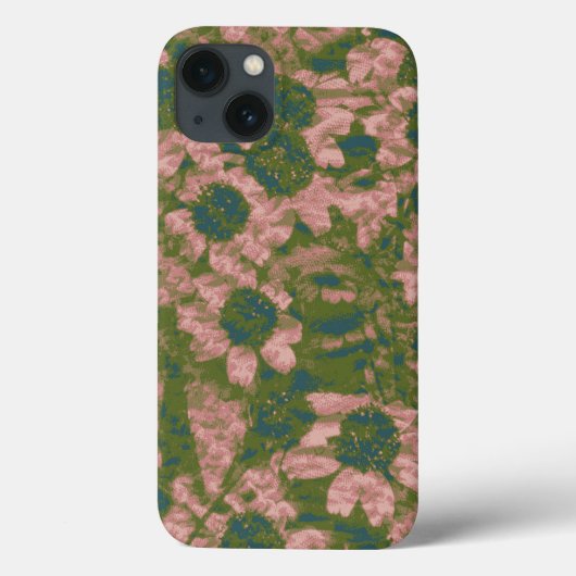 花のカムフラージュパターン Case-Mate iPhoneケース (裏面)