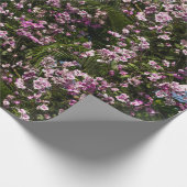 花のカラフルの花の蘭 ラッピングペーパー (角)