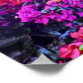 花のカラフルポスター ポスター (角)