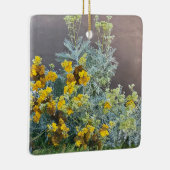 花のカリフォルニア：カタリナ・シルバーレース セラミックオーナメント (右)