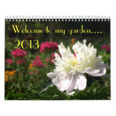 花のカレンダー2013年: 私の庭への歓迎 カレンダー (カバー)