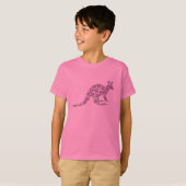 花のカンガルー Tシャツ (正面フル)