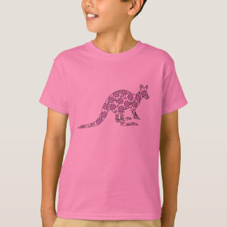 花のカンガルー Tシャツ