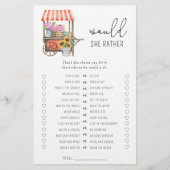 花のカート – 彼女はむしろブライダルシャワーゲーム (正面)