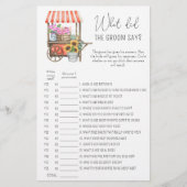 花のカート – 新郎は何と言ったブライダルゲーム (正面)