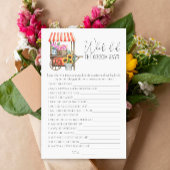 花のカート – 新郎は何と言ったブライダルゲーム