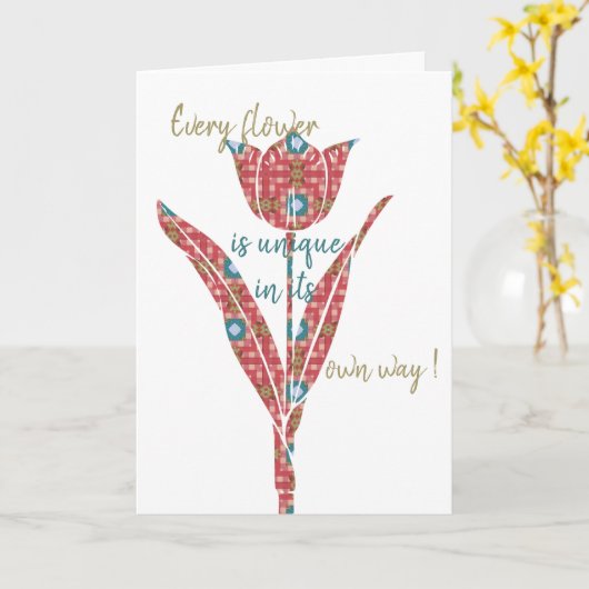 花のカード カード (黄色い花)