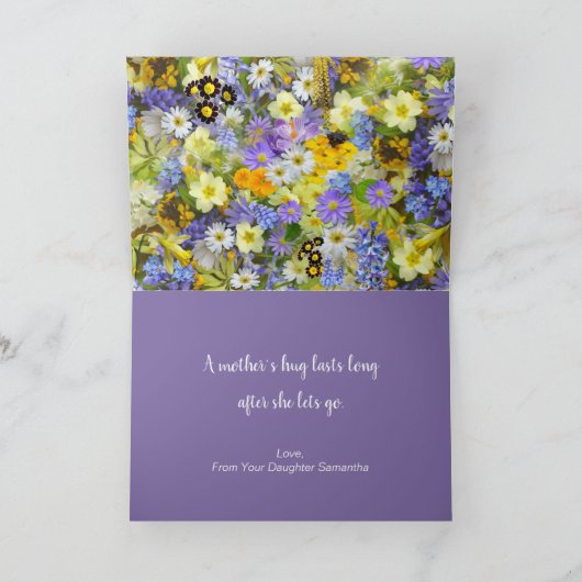 花のカーペットマザーズデイホリデーカード シーズンカード (内部)