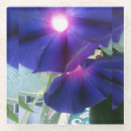 花のガラスコースター ガラスコースター