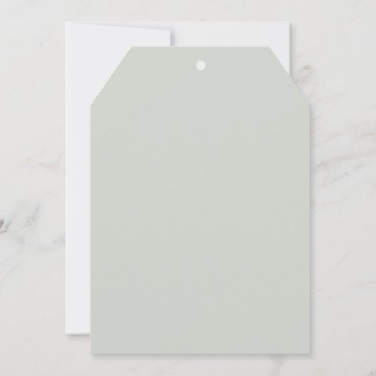 花のガーデニアの花束 ブライダルシャワーのお礼 サンキューカード (裏面)