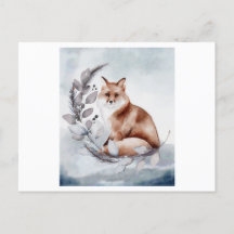 花のキツネの水色