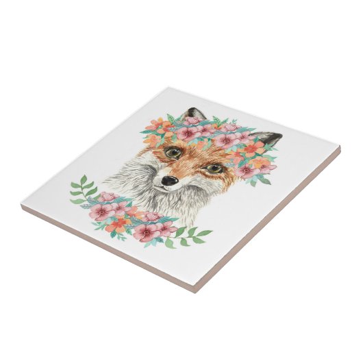 花のキツネ タイル (側面)