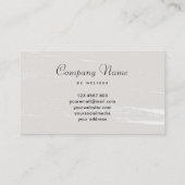 花のキャンドル 名刺 (裏面)