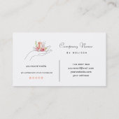 花のキャンドル 名刺 (裏面)