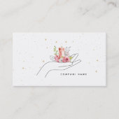 花のキャンドル 名刺 (正面)