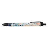 花のキャンバス開花水彩 黒ボールペン (トップ)