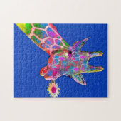 花のキリン ジグソーパズル (横)