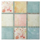 花のキルトは正方形を平方します タイル (正面)