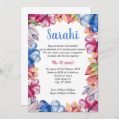 花のキンセアニエラ招待状 招待状 (正面/裏面)