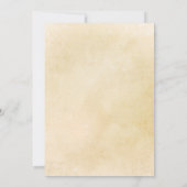 花のキンセアニエラ ロイヤルブルー ミサとレセプション 招待状 (裏面)